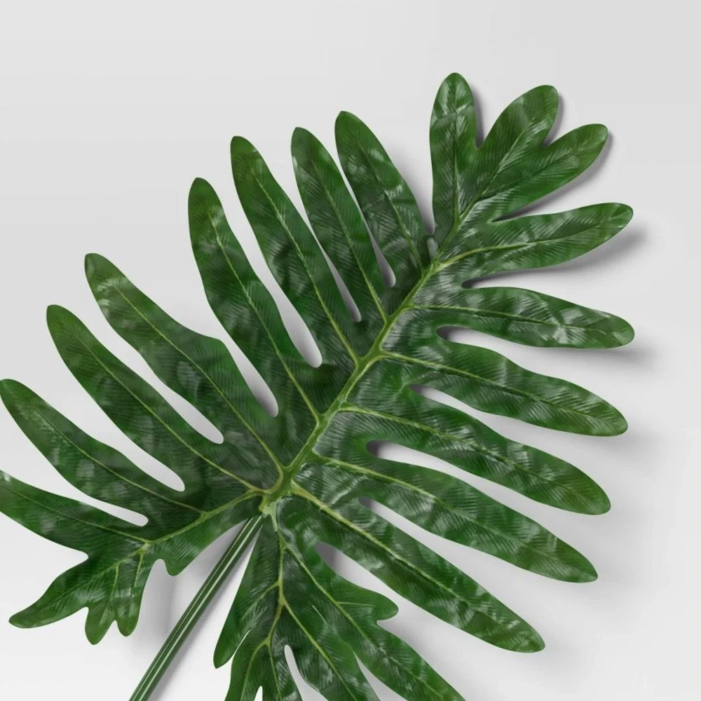 Target Threshold artificial philodendron palm leaf stem 40” new faux accent tall